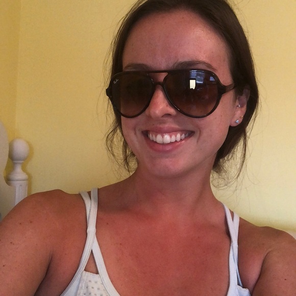 Tortoiseshell ray ban aviators with plastic frame - Picture 2 of 2